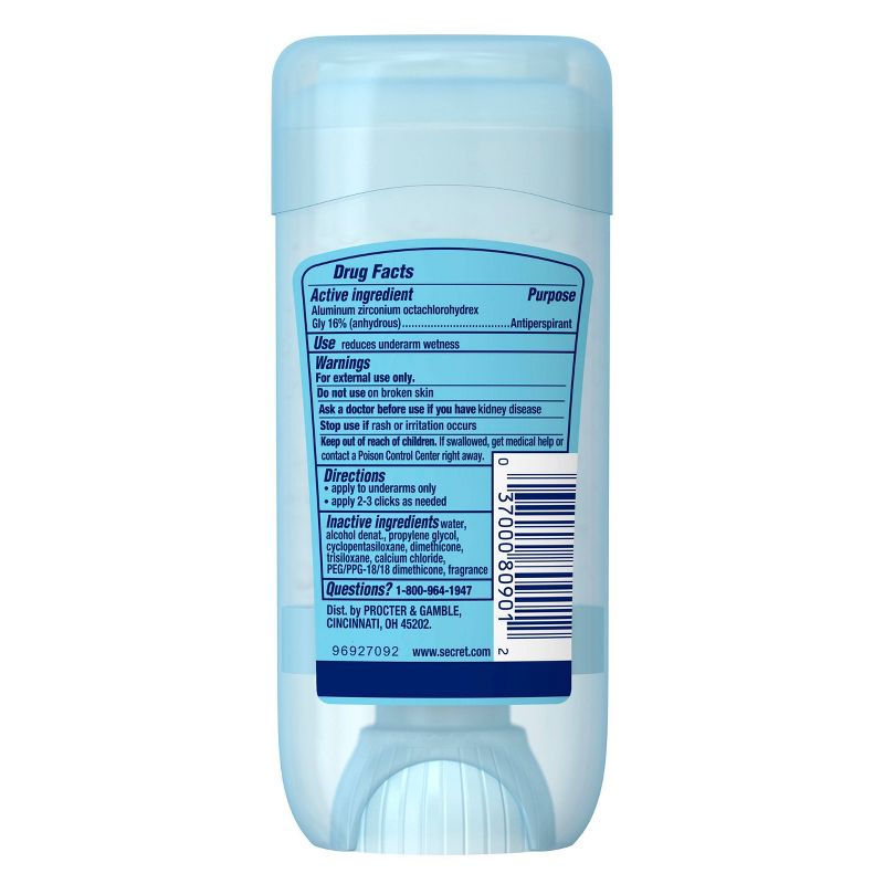 Secret Clear Gel Antiperspirant & Deodorant Cocoa Butter Scent - 2.6oz
