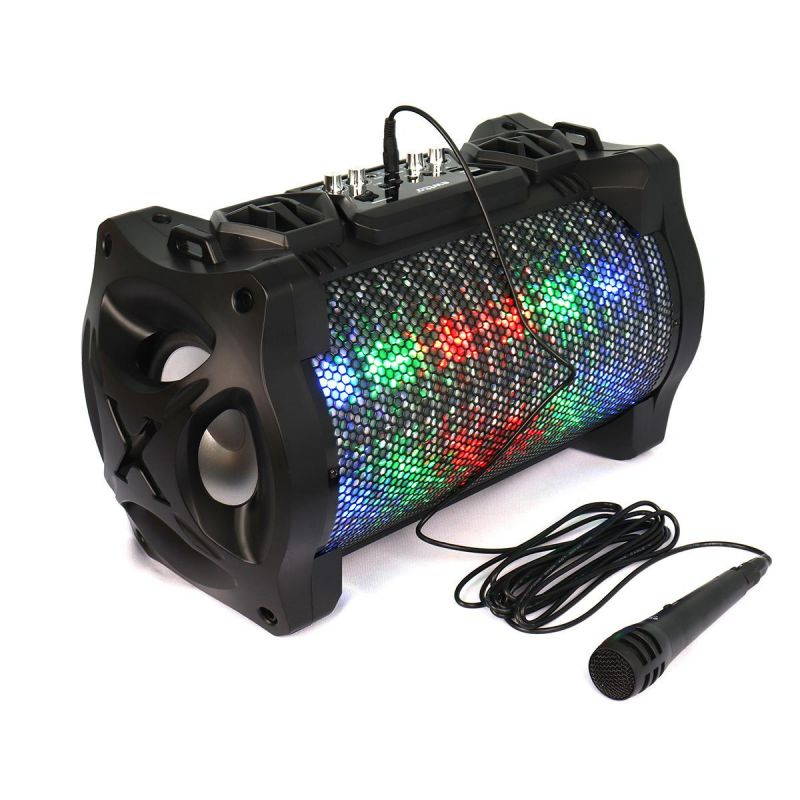 Portable Bluetooth Speaker Stereo Wired Microphone FM Subwoofer Outdoor -