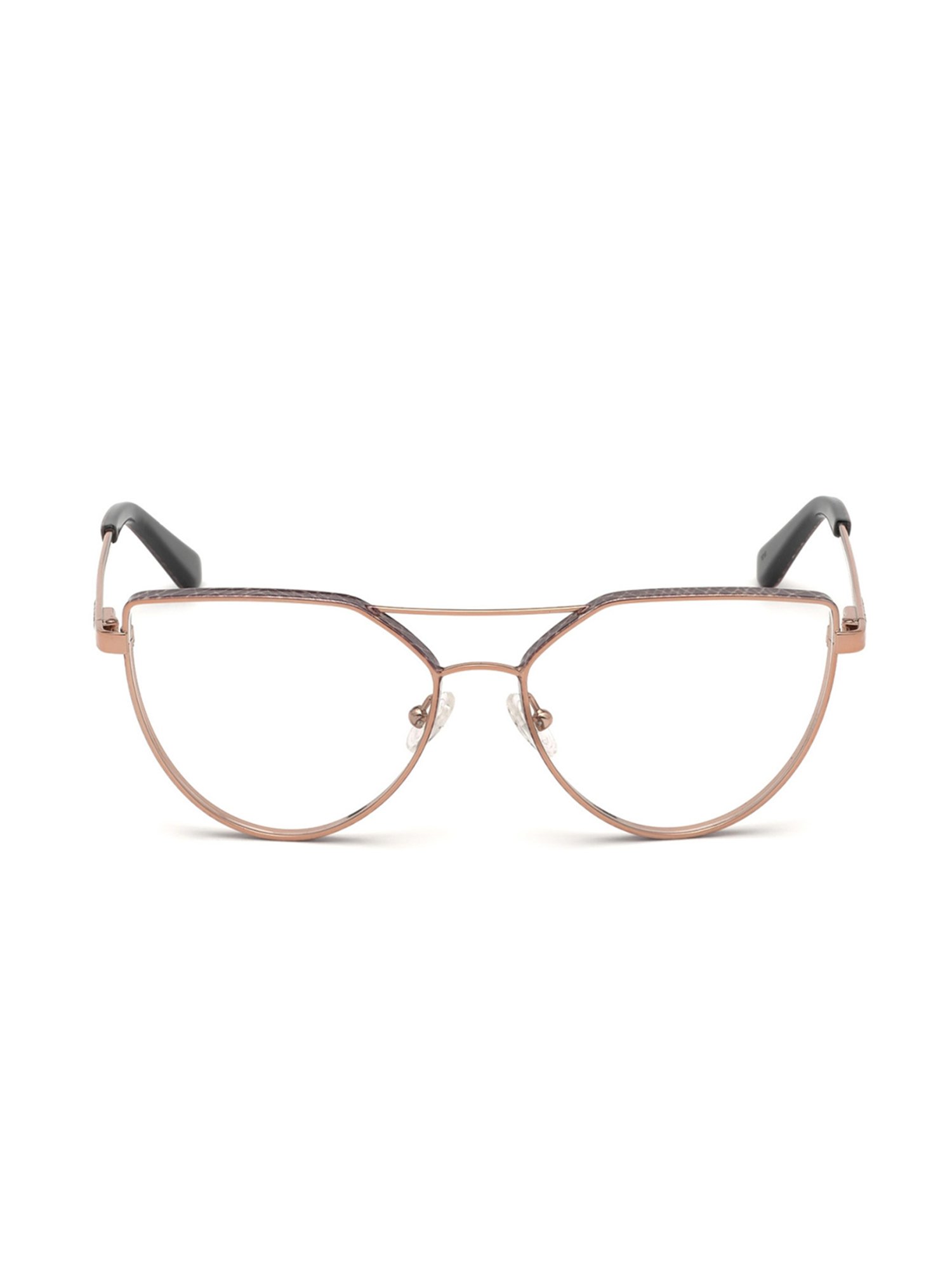 Guess Rose Gold Beveled Eye Frames for Women