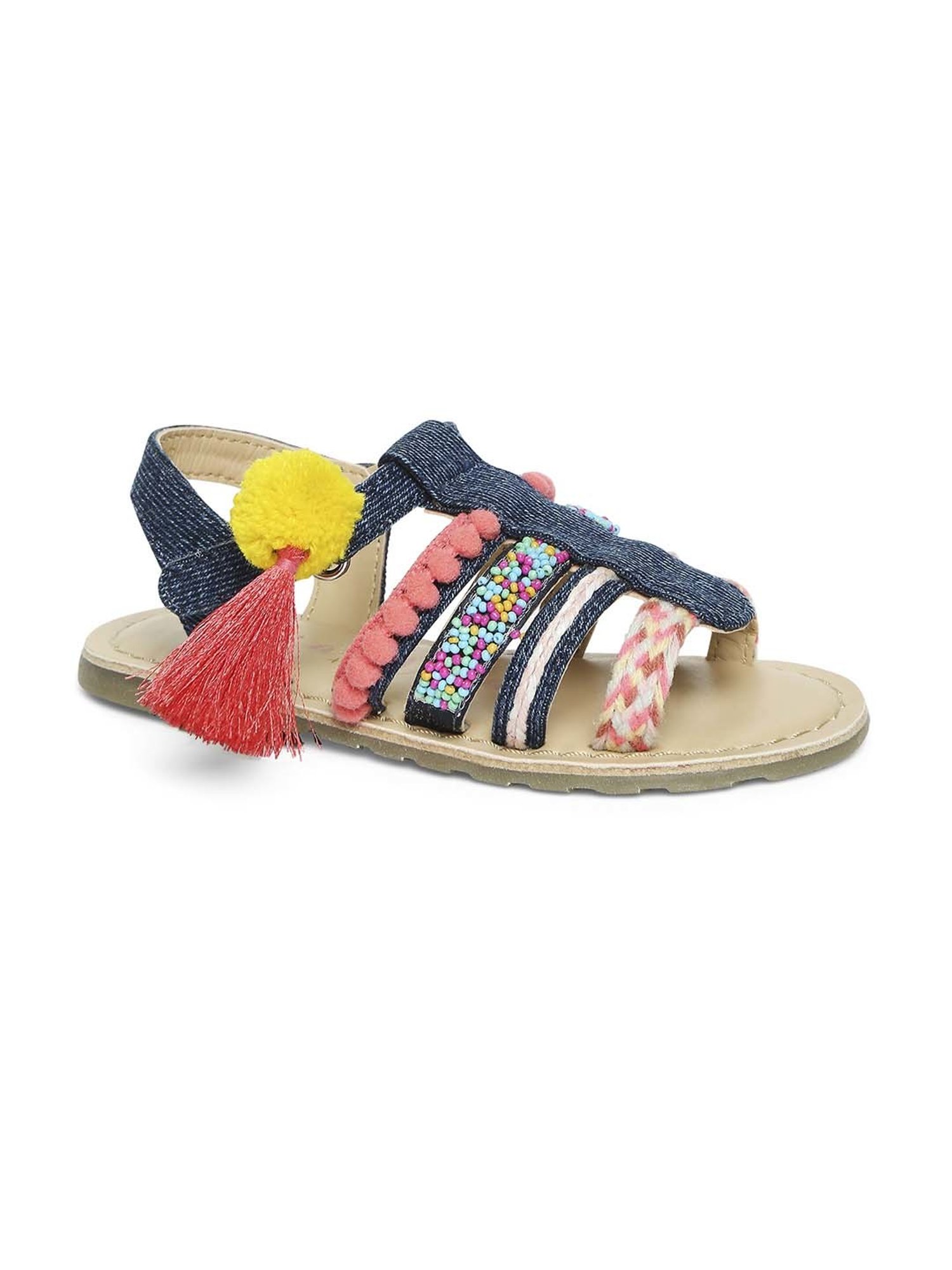 Aria Nica Kids Lola Navy & Beige Casual Sandals