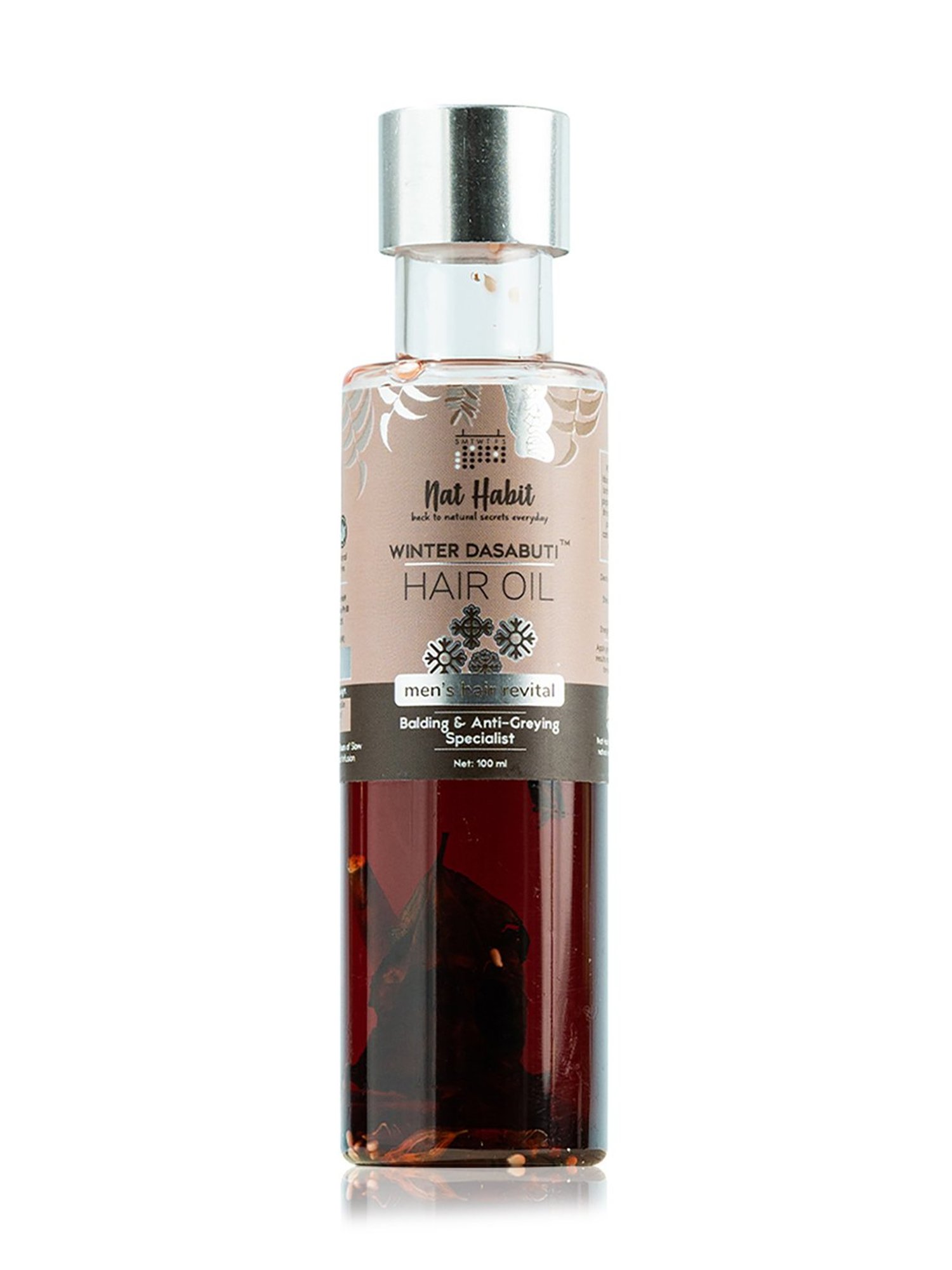 Nat Habit Men's Hair Revital Balding & Anti-Greying Specialist Winter Dasabuti Hair Oil - 100 ml
