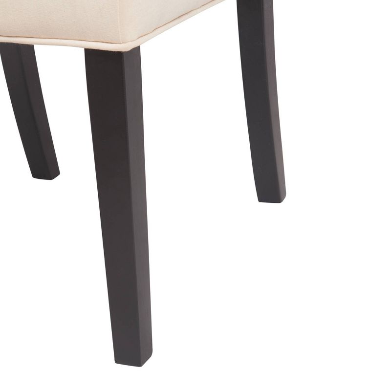 Set of 2 Provence Tufted Dining Chairs Beige - Finch