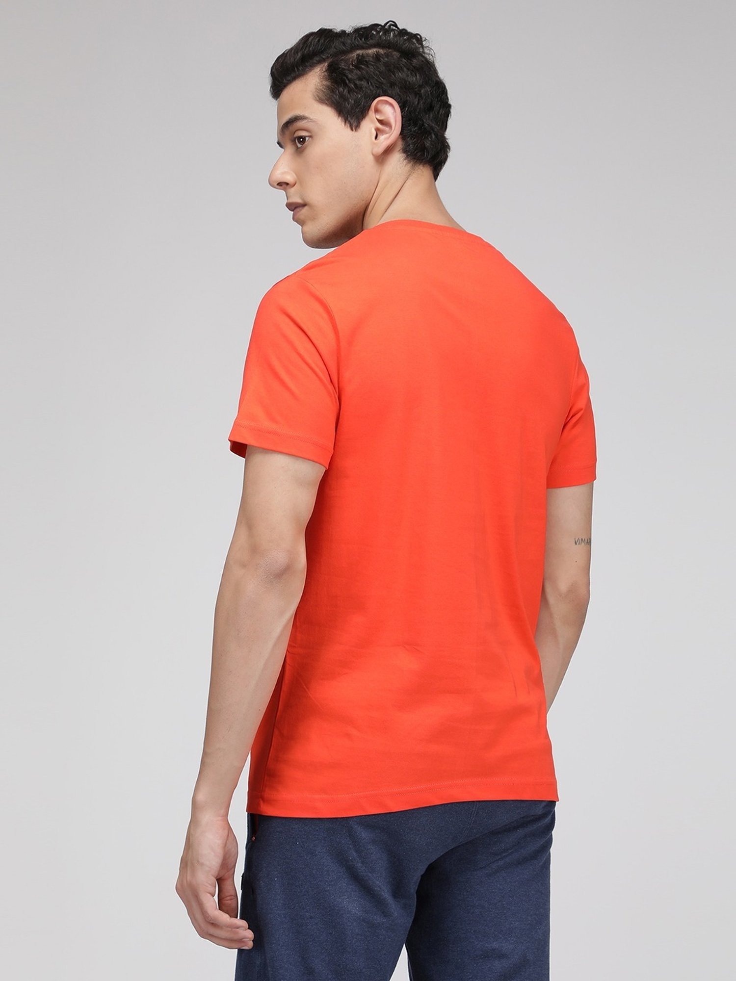 Sporto Tangerine Regular Fit T-Shirt