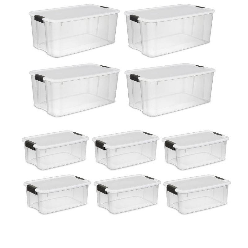 Sterilite 116-Qt Latching Storage Box 4-Pack & 18-Qt Latching Storage Box 6-Pack