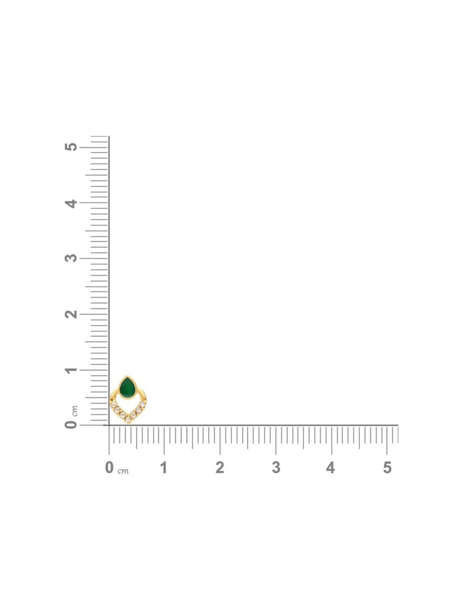 Malabar Gold and Diamonds 18k Yellow Uncut diamond Nosepin for Women