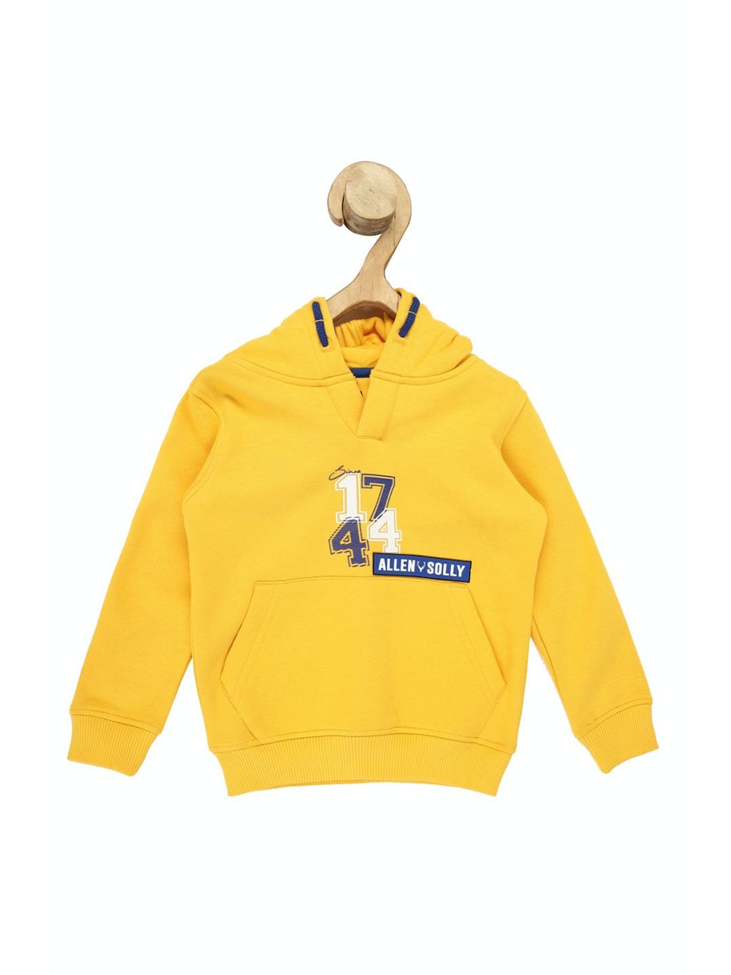 Allen Solly Kids Yellow Printed Full Sleeves Sweatshirt