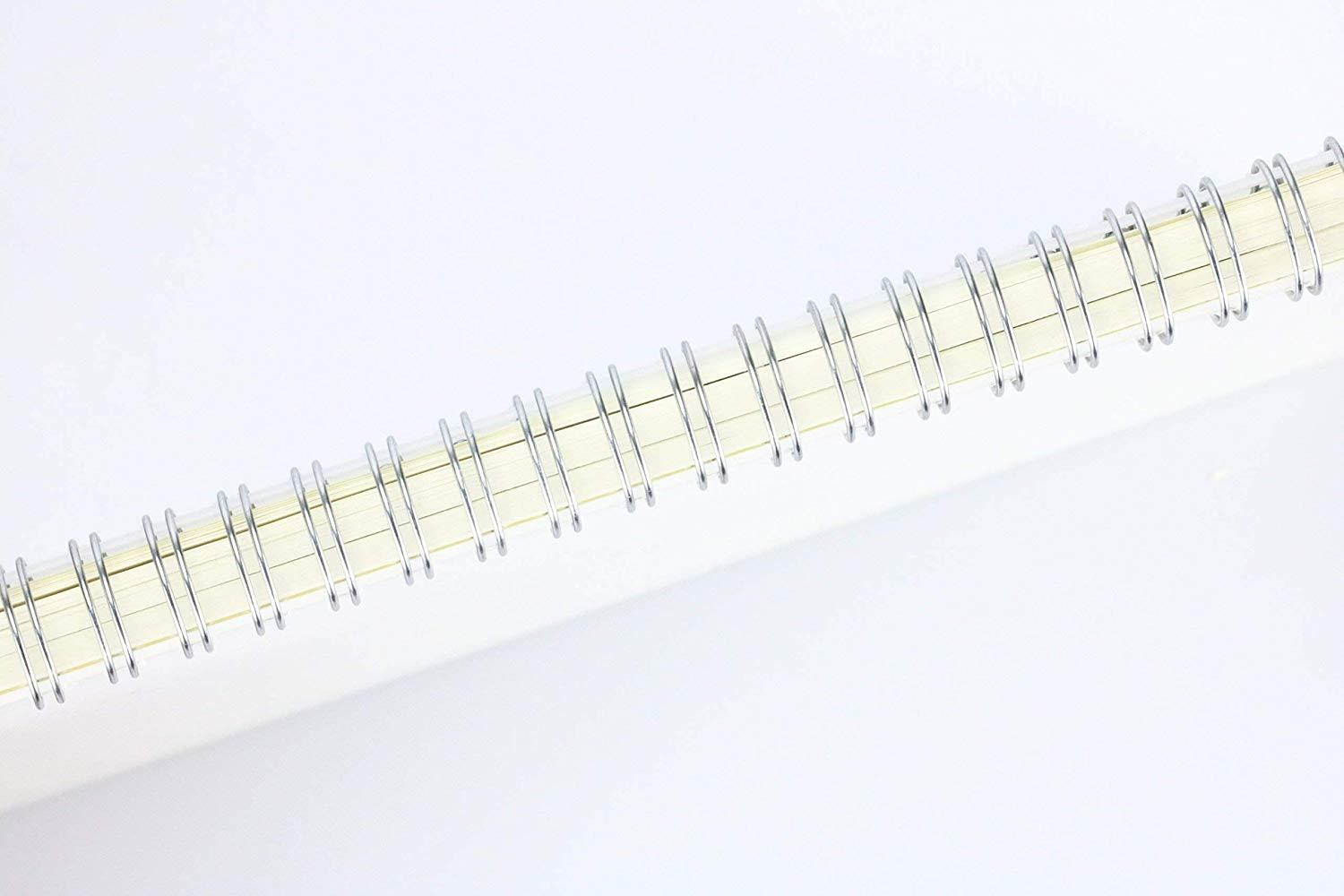 Miliko Transparent Hardcover A5 Ruled Wirebound/Spiral Notebook/Journal Set-2 Per Pack, 8.27"x5.67"(Ruled)