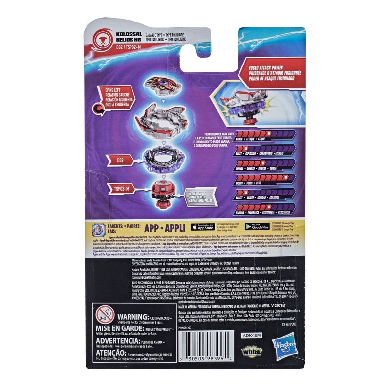 Beyblade Burst Surge Speedstorm Kolossal Helios H6 Starter Pack