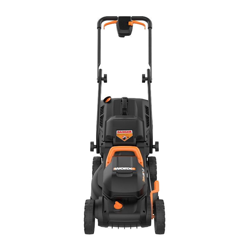 Worx WG779.9 14" Cordless Mower, 40V Li-ion Compatible, Bag and Mulch, Intellicut, Compact Storage (Tool Only)