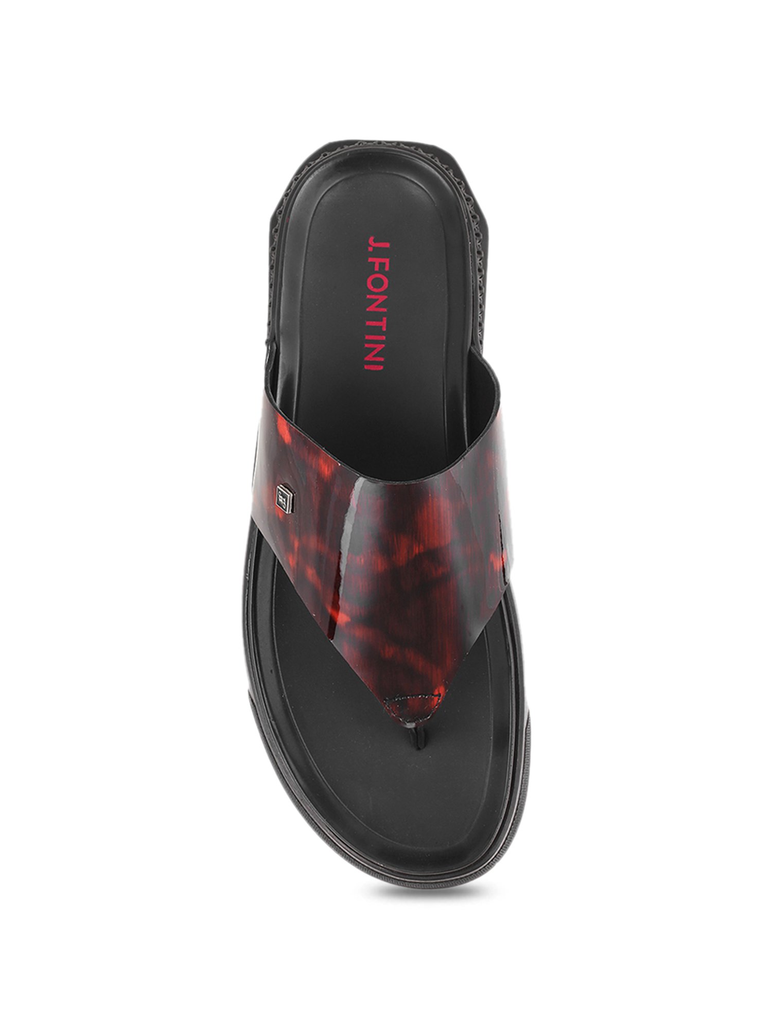 J. Fontini by Mochi Men's Wine Thong Sandals