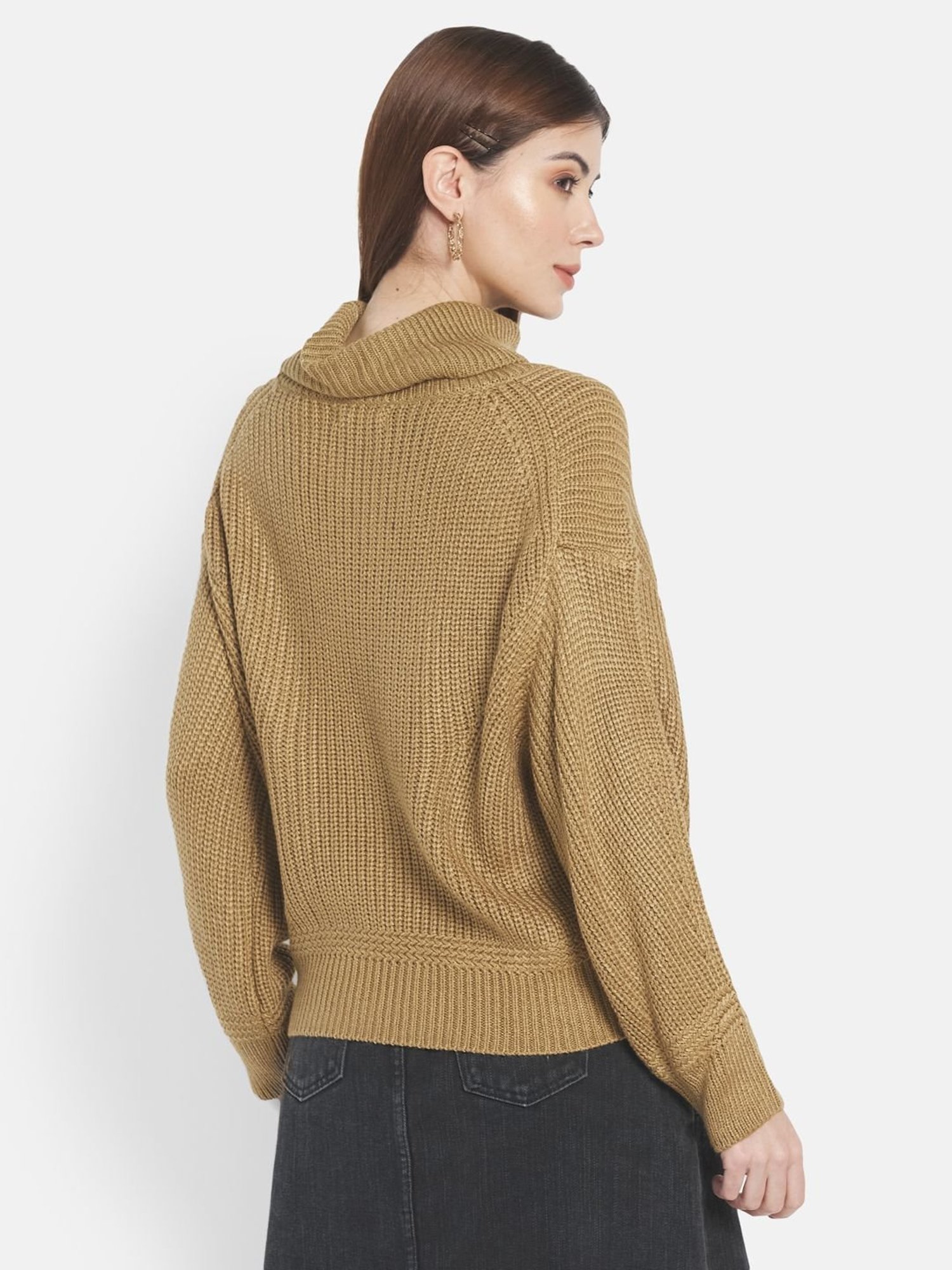 METTLE Brown Regular Fit Pullover