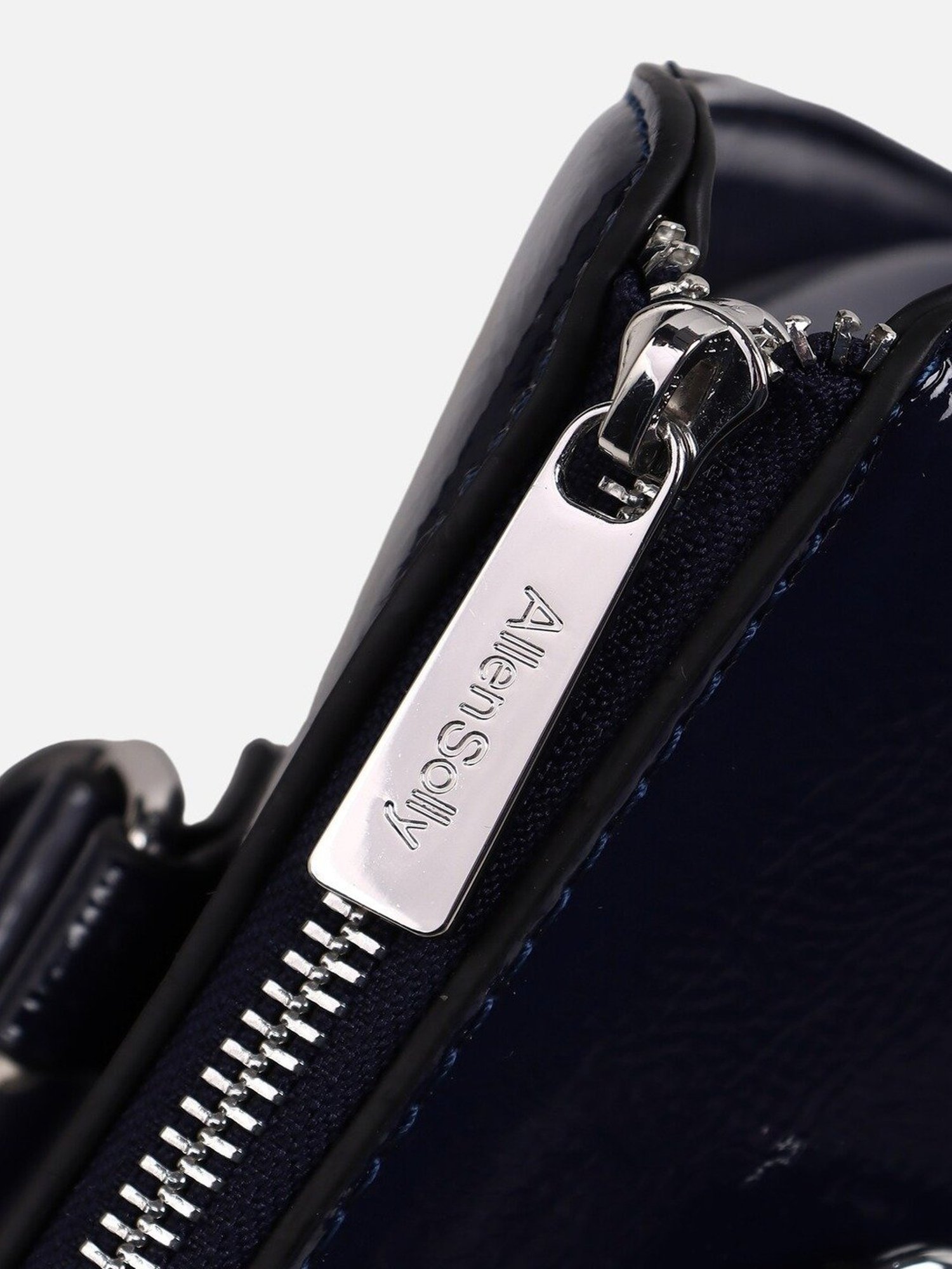 Allen Solly Navy Textured Medium Handbag