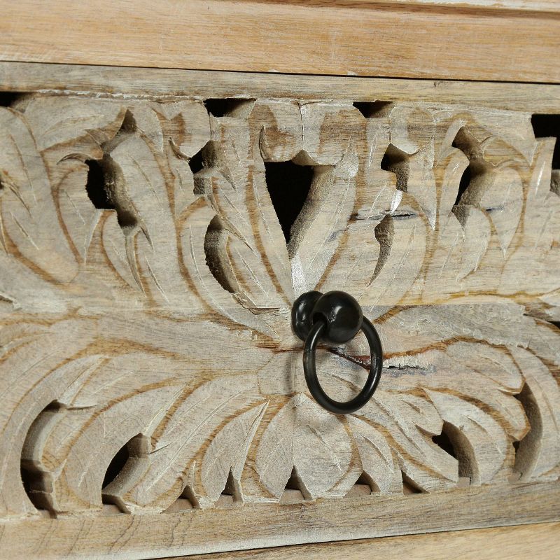 Naples Side Board White/Dark Brown - Chique