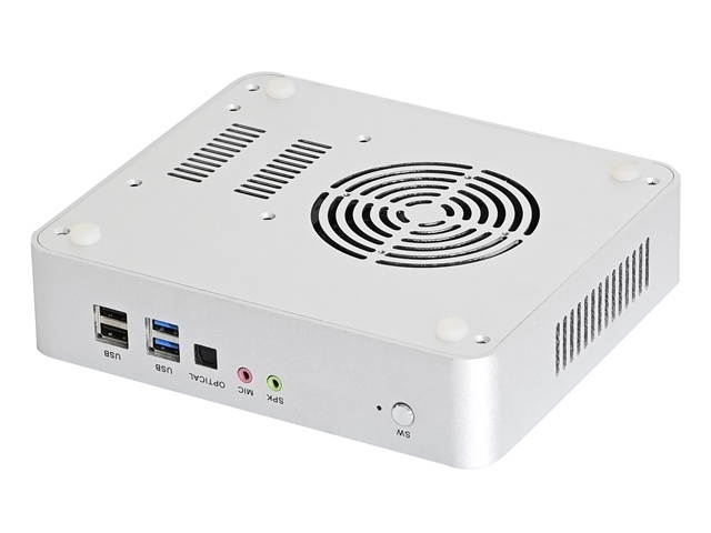 HUNSN 4K Mini PC, Intel Gen 10th I7 1065G7, Small Computer, Server, HTPC, BM26, AC WiFi/BT/2HDMI2.0/2LAN/4USB3.0/4USB2.0, (8G RAM/128G SSD)