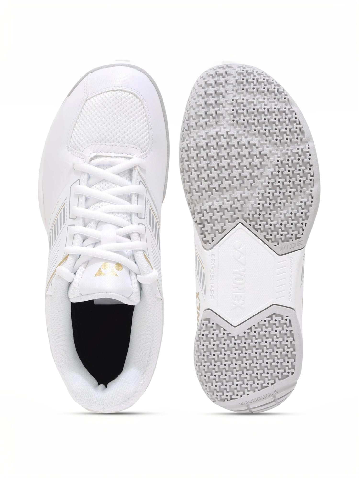 Yonex Men's POWER CUSHION STRIDER FLOW 1 Snow White Indoor Court Shoes