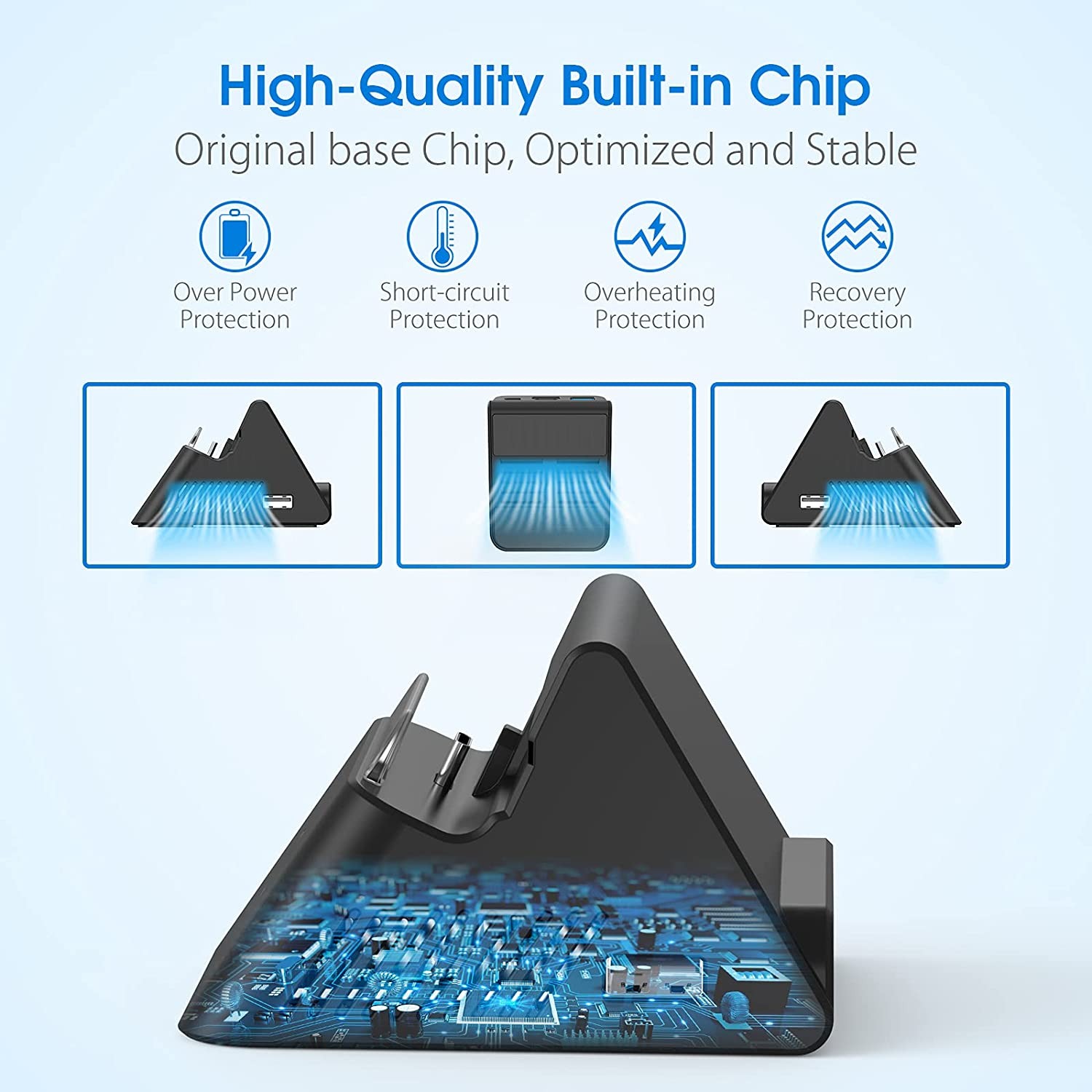 HEYSTOP Switch Dock for Nintendo Switch with HD HDMI, Portable Docking Station Replacement for Original Nintendo Switch Dock, TV Dock Compatible with Nintendo Switch with Type-C and USB 3.0 Port