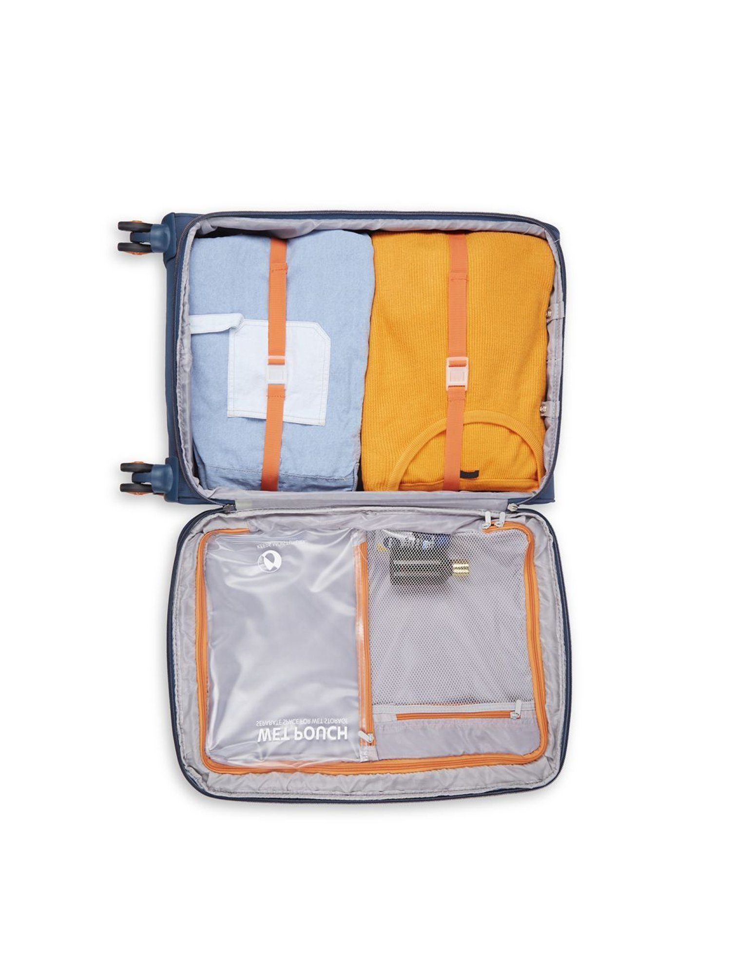 Skybags Twentyfour7 Pro Cobalt Blue Solid Soft Medium Trolley Bag - 29 cm