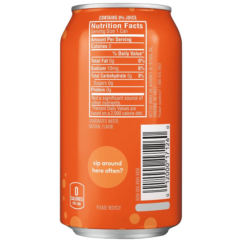 bubly Orange Sparkling Water - 8pk/12 fl oz Cans