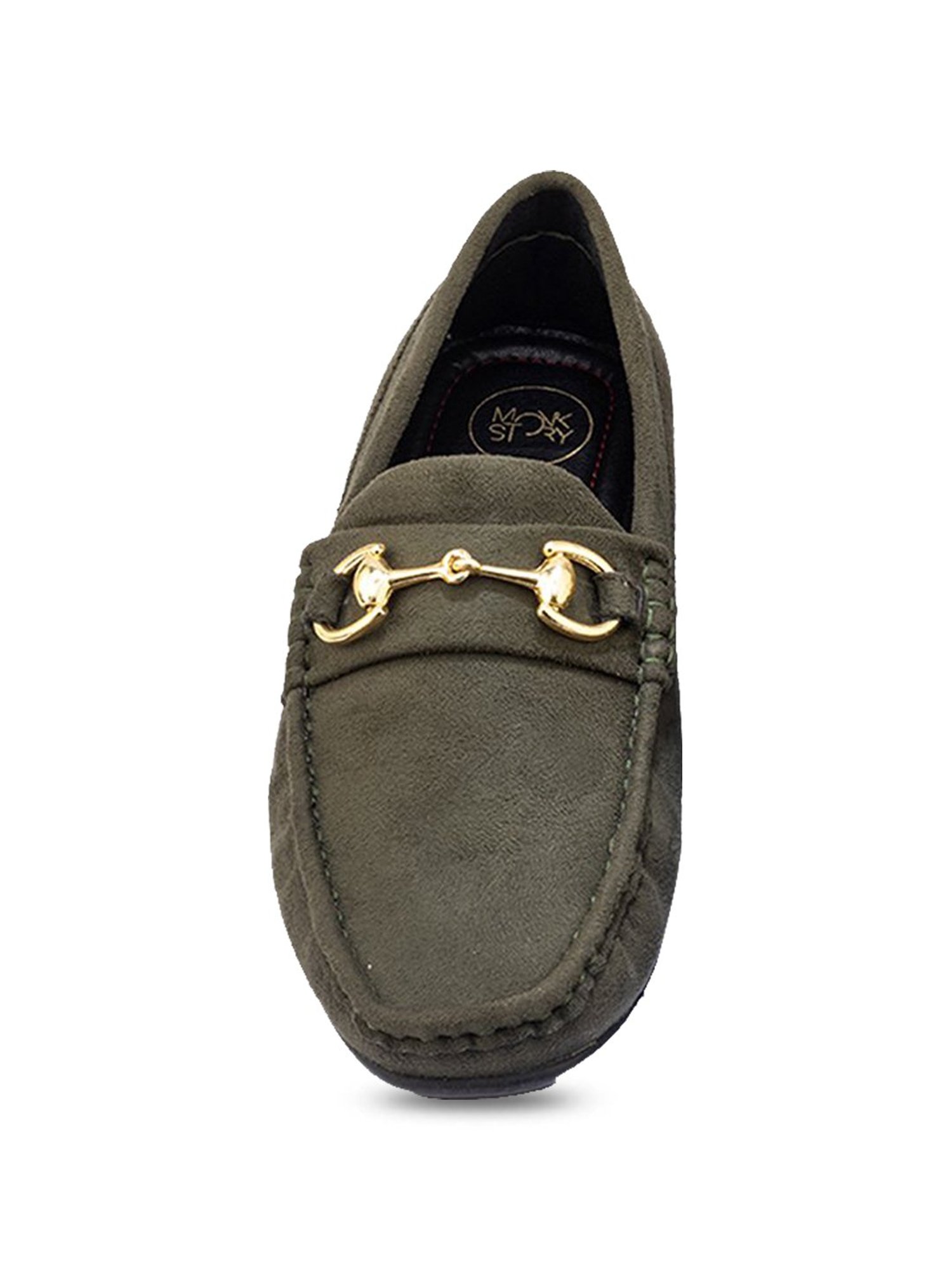 Monkstory Men's Seduxtion Olive Green Loafers