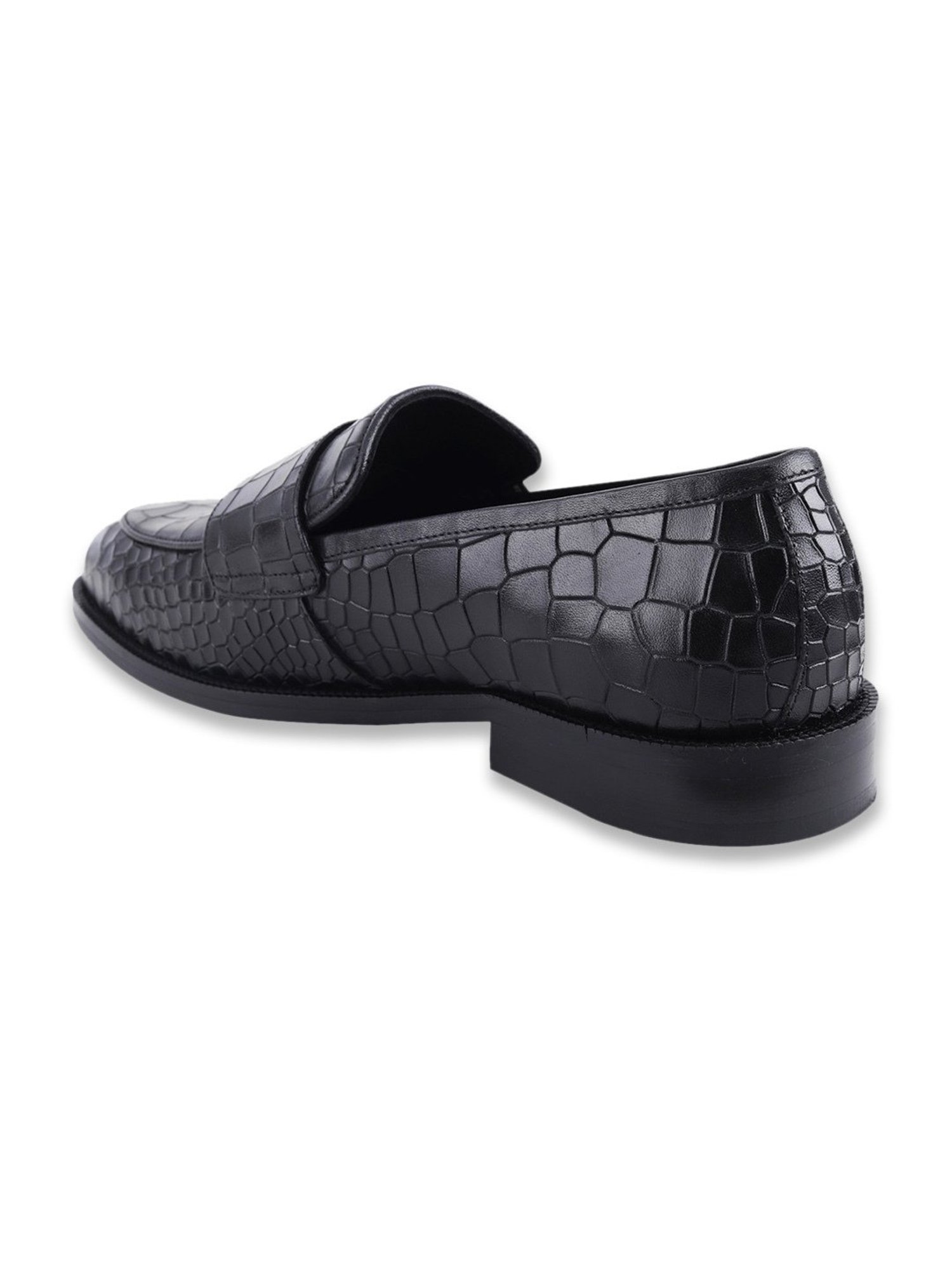 Ezok Men's Black Monk Shoes