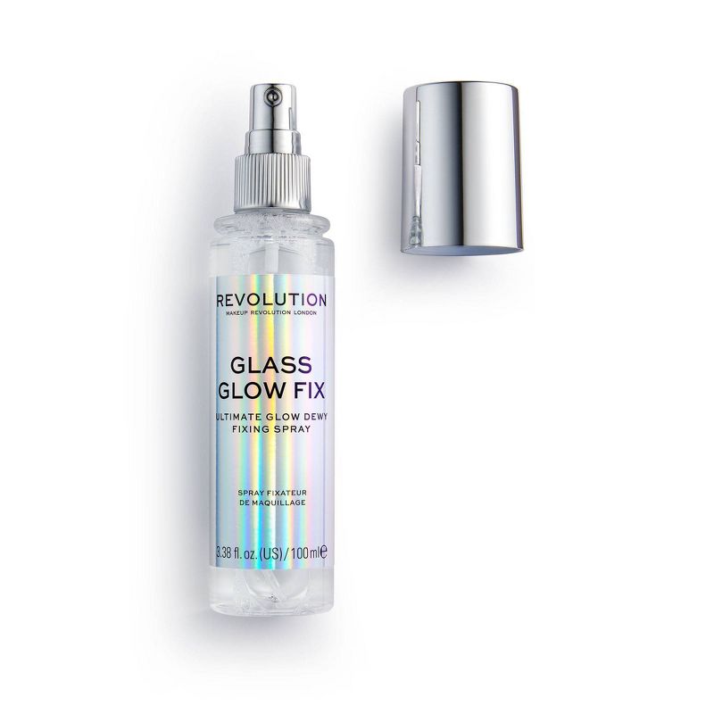 Makeup Revolution Glass Glow Fix Fixing Spray - 0.5 fl oz