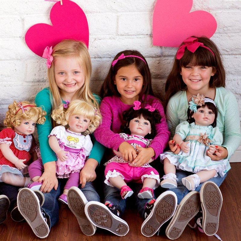 Adora Toddler Doll Honey Bunch Doll with a Stretch lace Headband Decorated with Hand Made Fabric Flowers