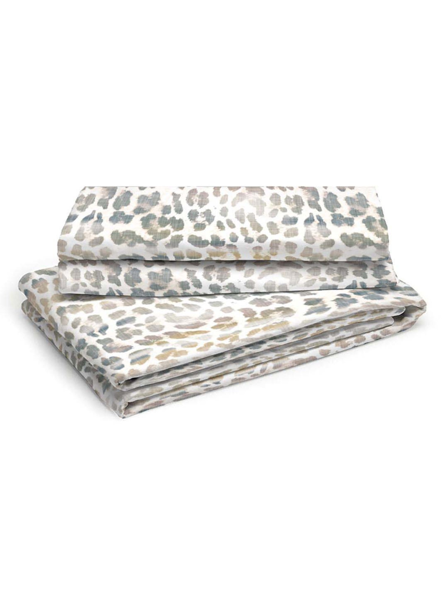 Boutique Living Untamed White Cotton 270 TC King Size Bed Sheet with Pillow Cover