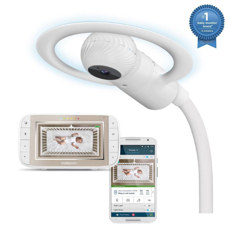 Motorola Halo+ Over-The-Crib Wi-Fi Baby Monitor & Soother