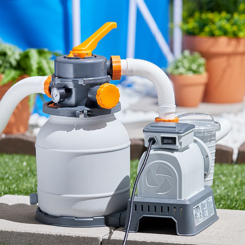 Bestway 58498E Durable Flowclear 1500 Gallon Sand Filter for Swimming Pools