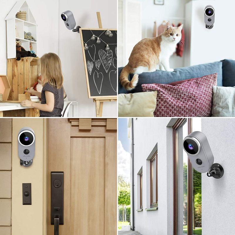 Wireless Camera for Home Security - Rechargeable Battery Powered WiFi Camera, 1080P Home Security Camera Outdoor Indoor with PIR Motion Detection, Night Vision, 2-Way Audio, Weatherproof