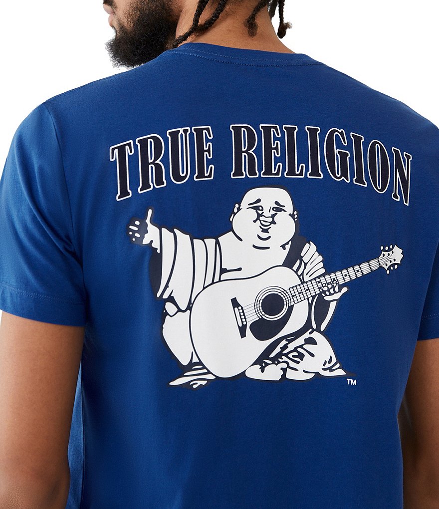 True Religion Buddha Logo Crew Neck Short-Sleeve Graphic T-Shirt