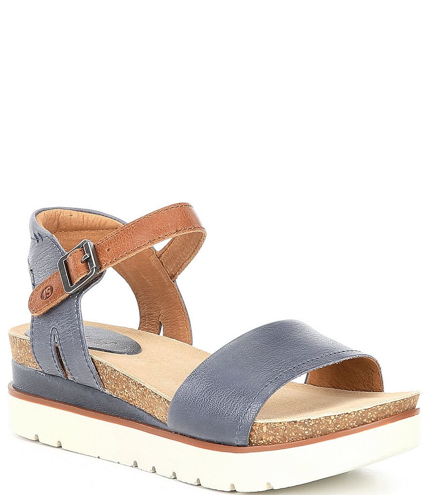 Josef Seibel Clea 01 Leather Platform Wedge Sandals
