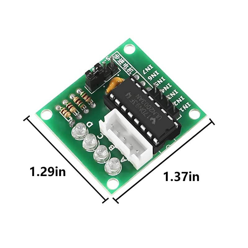 5PCS 28BYJ48 ULN2003 5V Stepper Motor + ULN2003 Driver Board for Arduino + 20 PCS Male to Female Jumper Wire Cable