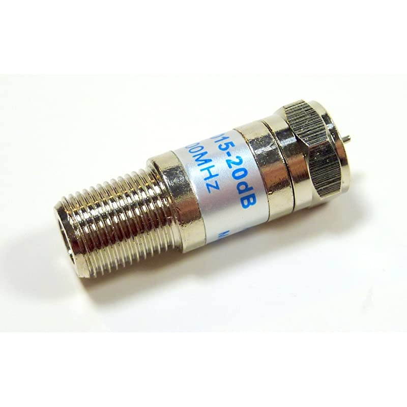 20 dB Coax Cable TV Signal Attenuator Pad; 42-120