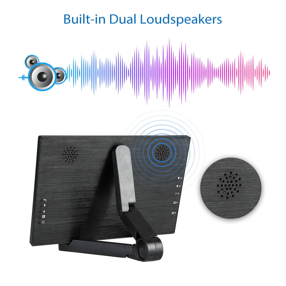 EYOYO 10 Inch 2560x1600 IPS Gaming Monitor Dual HD Interface 8BIT Black For PC DVD PS2 PS3 PS4 Xbox