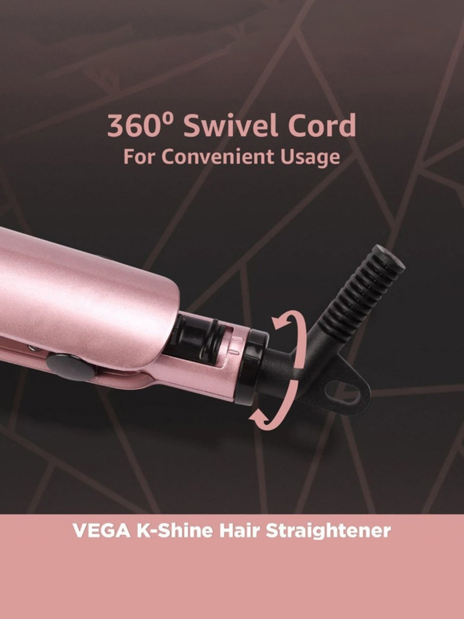 Nova NHC-522CRM Professional Hair Straightener (Black)