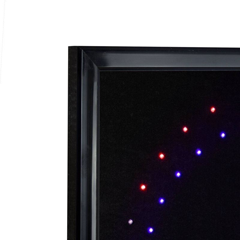 Peace Sign Framed LED Sign Black - Crystal Art Gallery