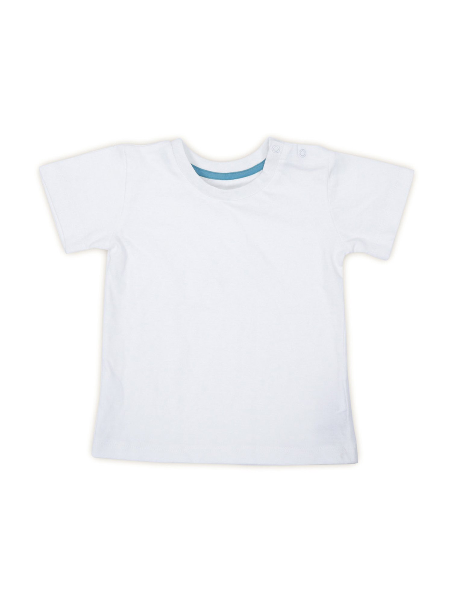 Haus & Kinder Kids Tropical Retreat Blue & White Cotton Striped T-Shirt Set