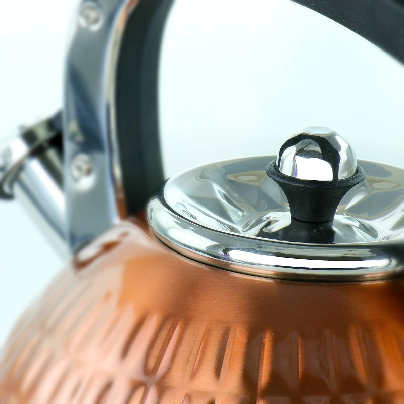 MegaChef 3L Stovetop Whistling Kettle - Copper