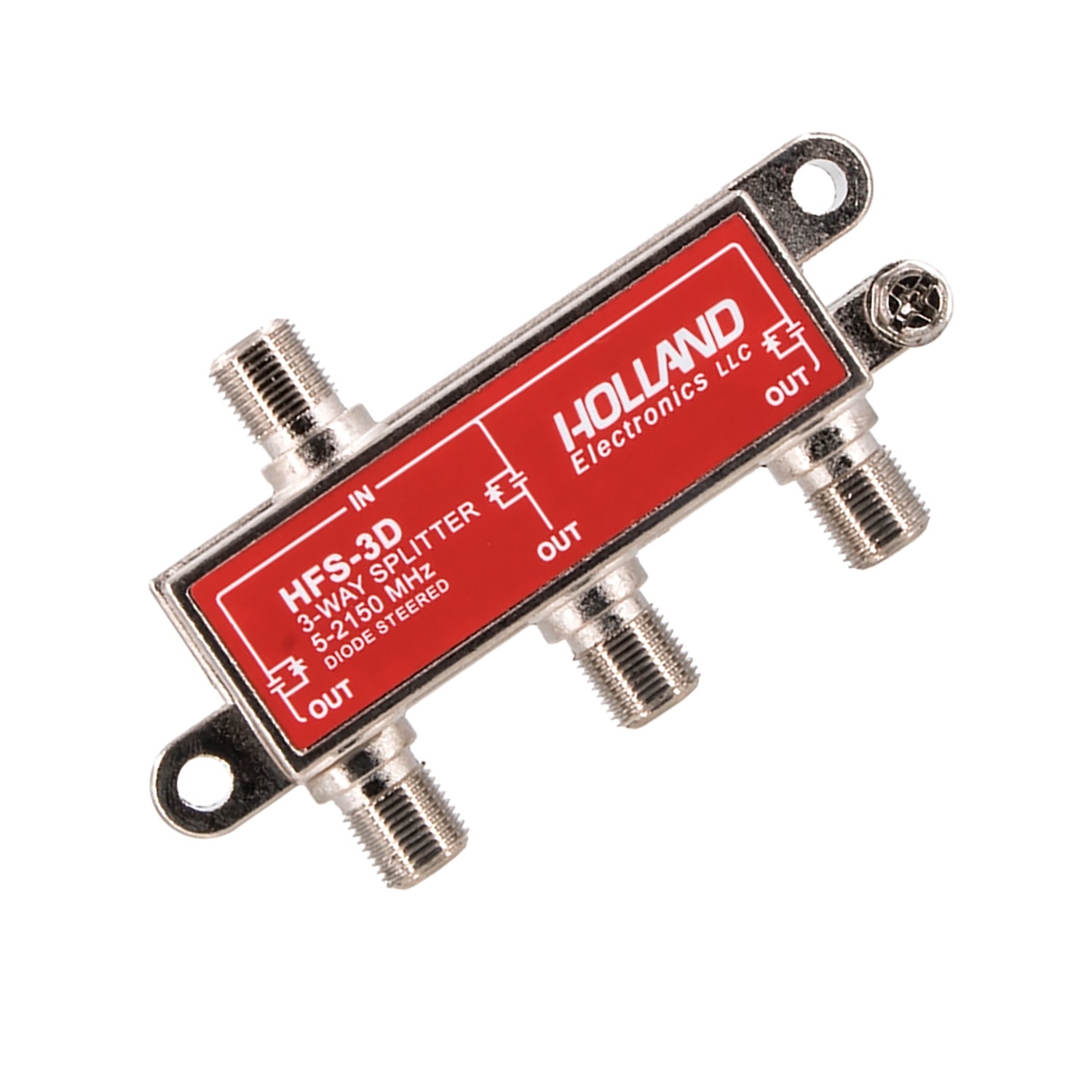 3-Way HD RF Cable TV 2150 Mhz Splitter