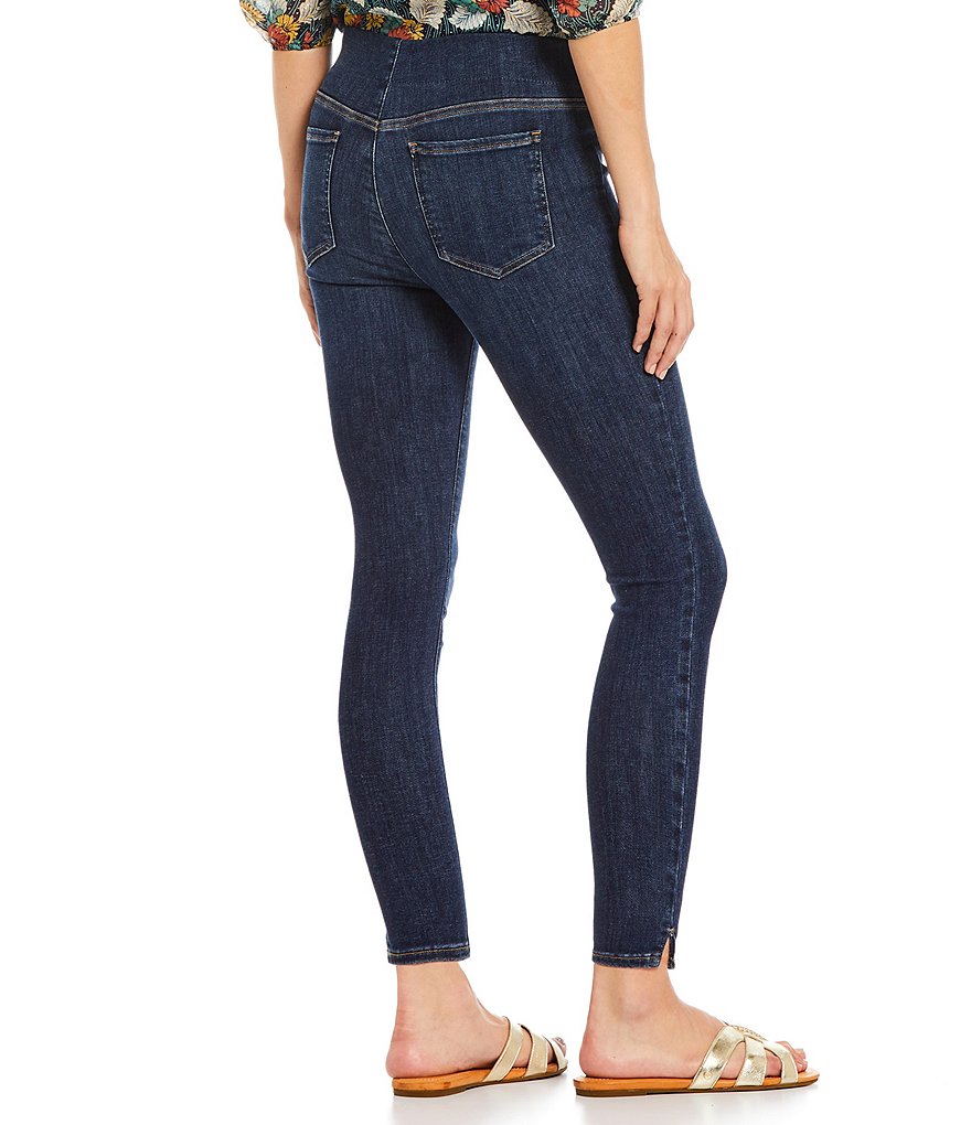NYDJ Super Skinny Stretch Denim Pull-On Side Slit Hem Jeans