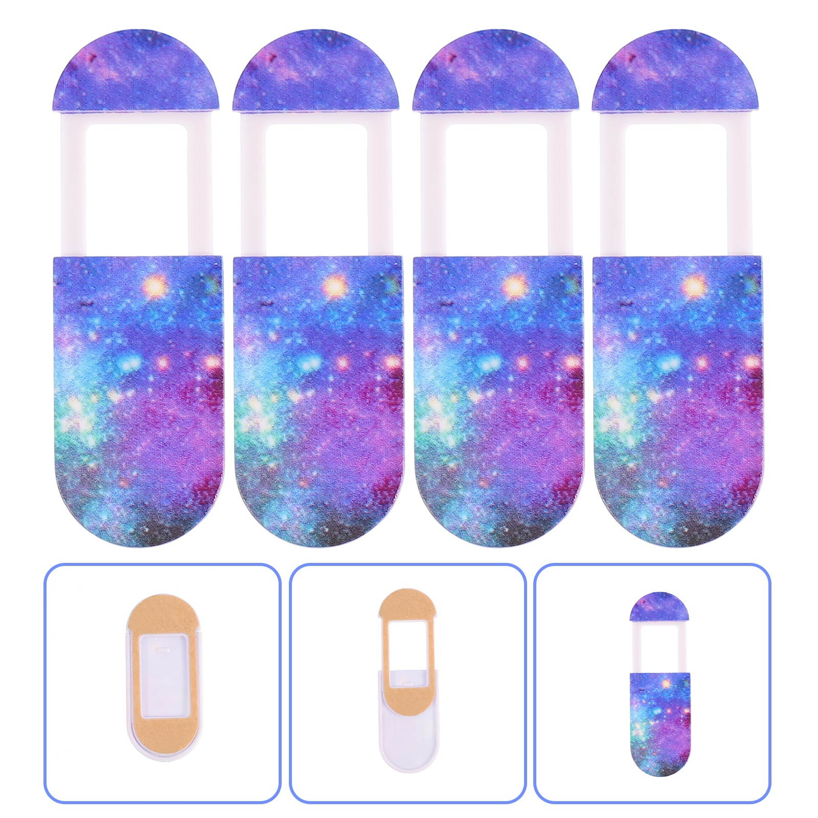 4PCS Portable Durable Creative Camera Protector Webcam Cover Web Camera Cover for Camera Cover Protect Webcam