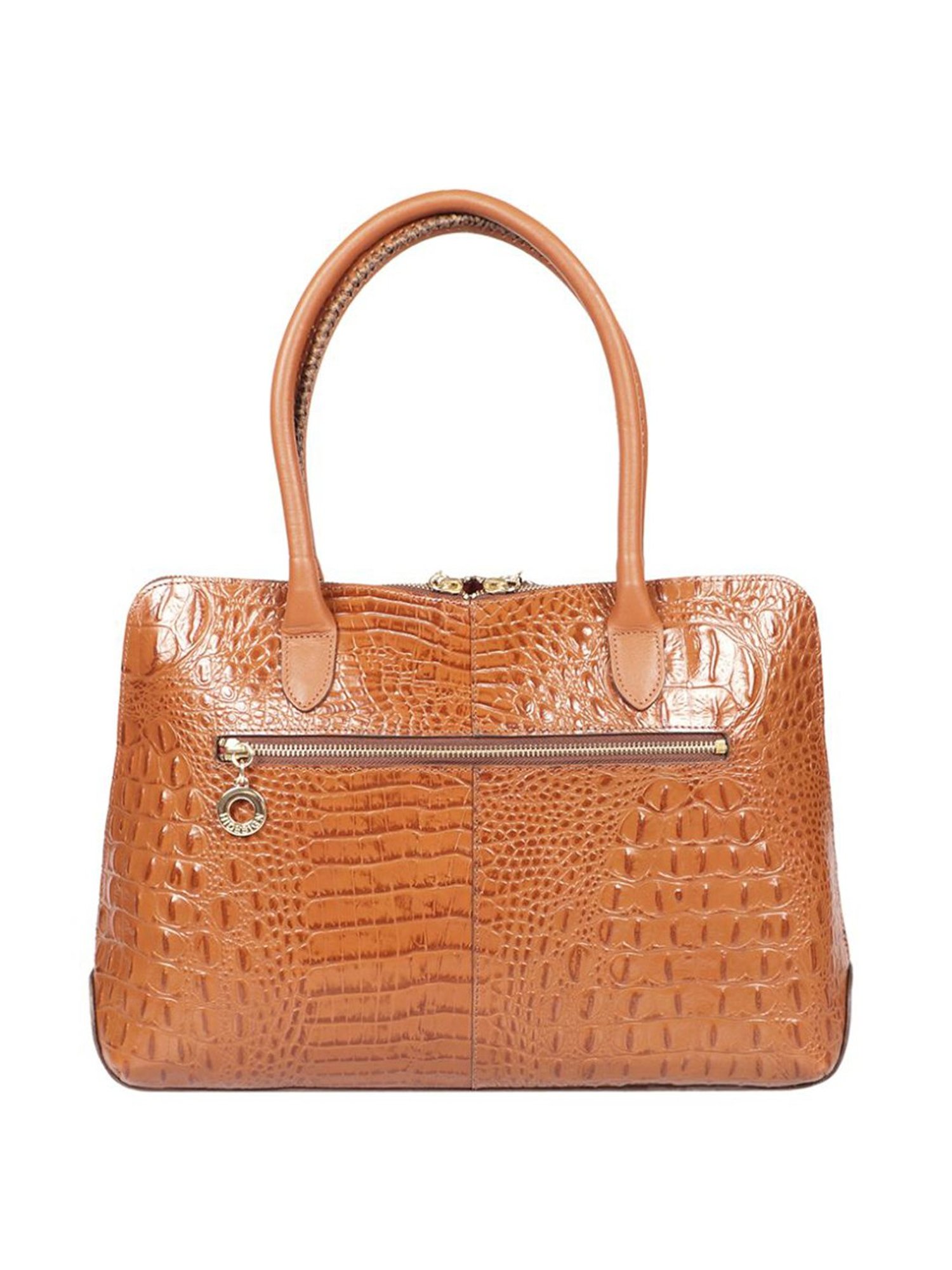 Hidesign Core Yangtze 03 Baby Tan Leather Textured Tote Handbag