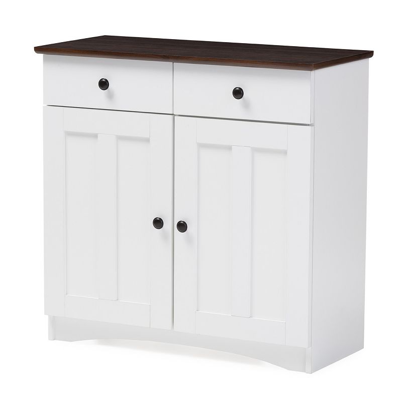 72" Daywood Kitchen Pantry Cabinet White - Room and Joy