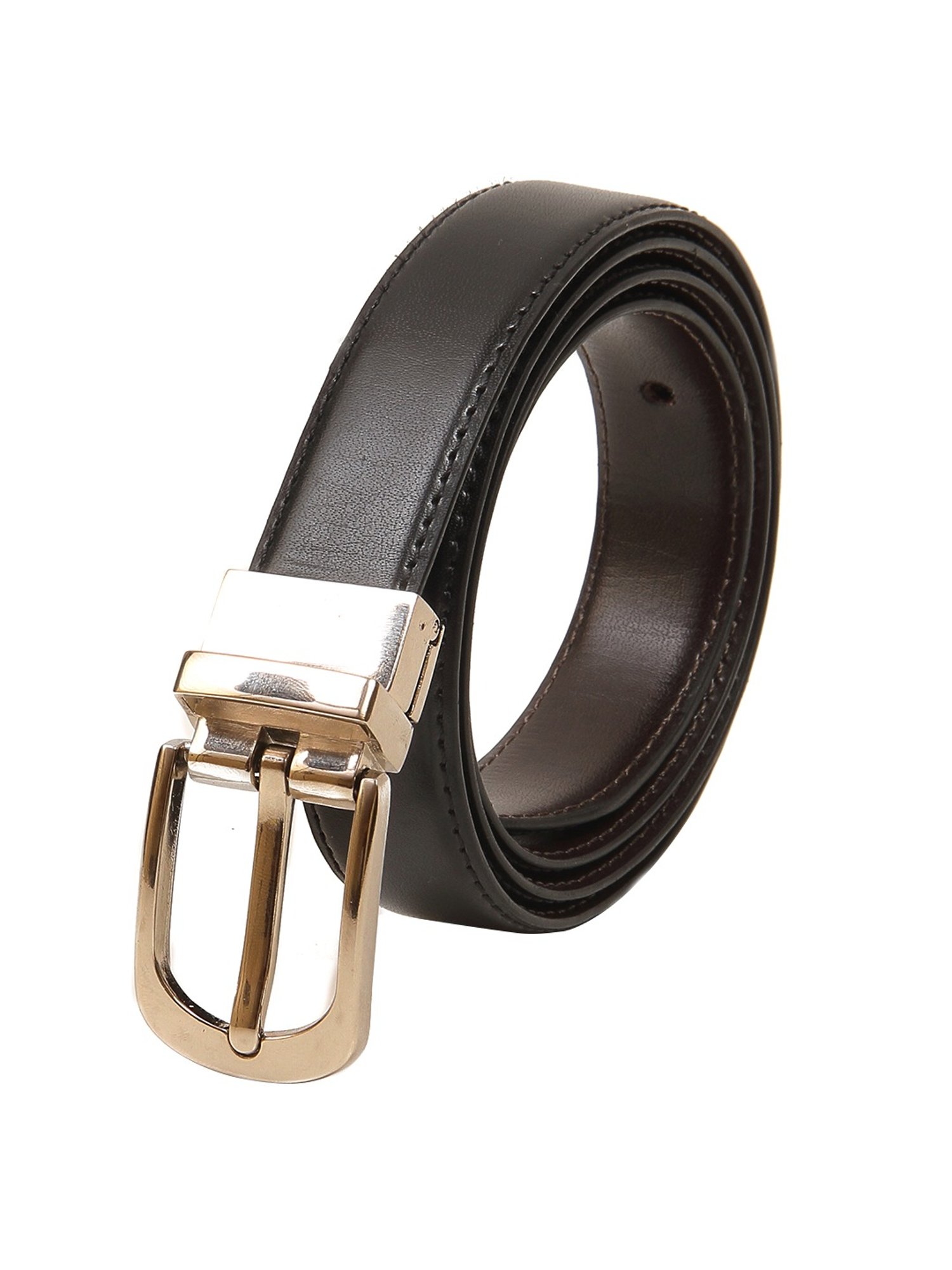 Calvadoss Black & Brown Reversible Belt for Women