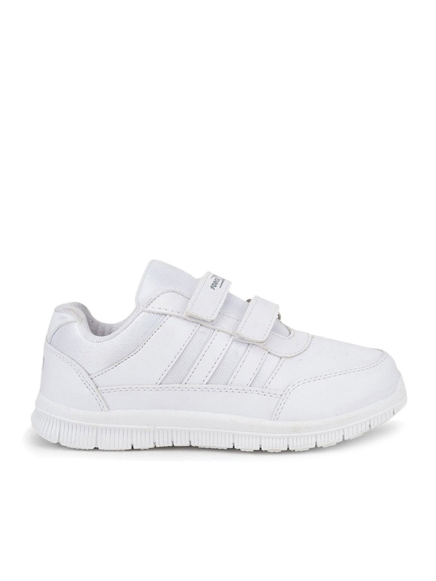 Force 10 GOLA-03 by Liberty Kids White Velcro Shoes