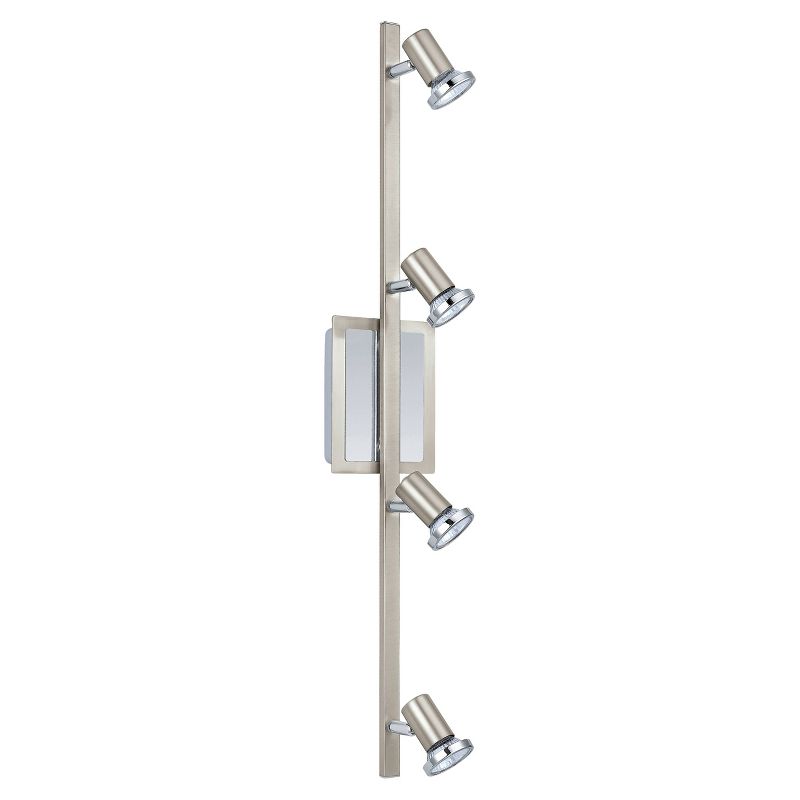 Rotello - 4 Ceiling Track Light 30.75 " Long Matte Nickel & Chrome - Eglo