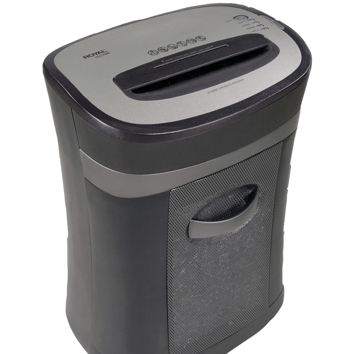 Royal HG2020MX 20-Sheet Cross Cut Home/Office Shredder - 89124X-FE