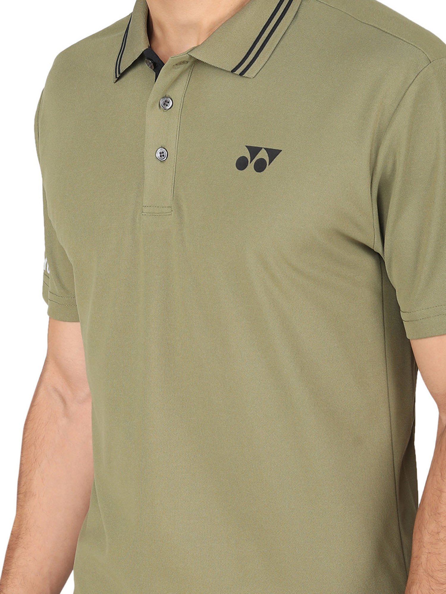 Yonex Capulet Olive Regular Fit Badminton Polo T-Shirt