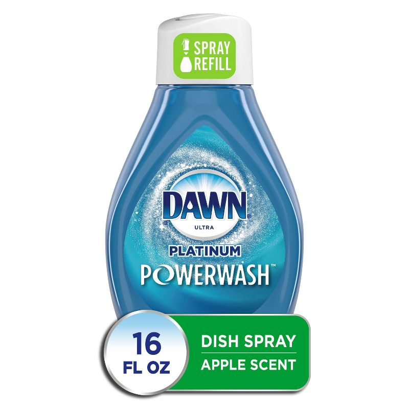 Dawn Platinum Powerwash Dish Spray, Dish Soap, Apple Scent Refill - 16oz